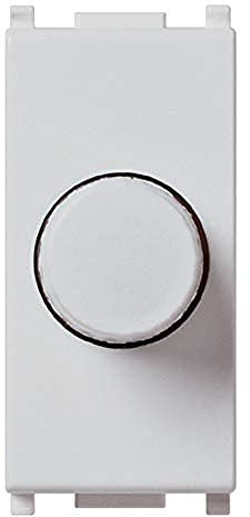 Vimar 14153.SL Plana dimmer luci rotativo push-push, 230V 100-500W, Silver