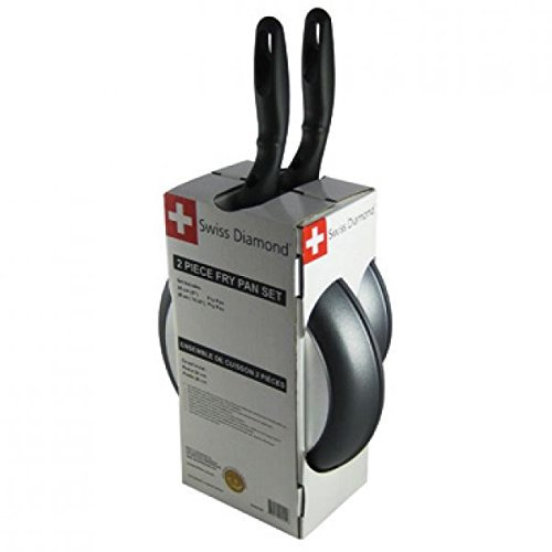 Swiss Diamond Set consists of 2 pans with long handles