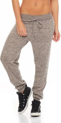 Malito pojkvänsbyxor supermjuka fläckiga fläckiga klassiska säckiga byxor Aladin Bloomers Yoga 5381 kvinnor en storlek, BEIgE, en storlek