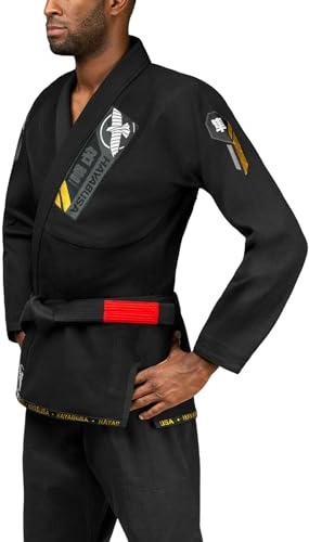 Hayabusa Ascend leggero adulto Jiu Jitsu BJJ Gi - nero, A2