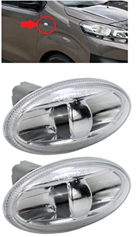 BIAREN 2x Side Marker Indicator Repeater Light Lamp For Peugeot 1007 107 206 307 Expert Partner Citroen C1 C2 C3 C5 Xsara Dispatch Berlingo 6325G3