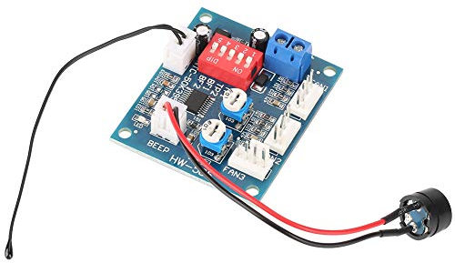 ZAWELIYO DC 12V Fan Speed Controller PWM Fan Speed Controller PC Fan Governor Fan Speed Control Module Temperature Controlled Fan