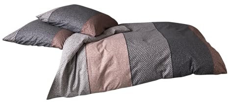 Traumschlaf Feinflanell Bettwäsche Kansas Rose 1 Bettbezug 135 x 200 cm + 1 Kissenbezug 80 x 80 cm