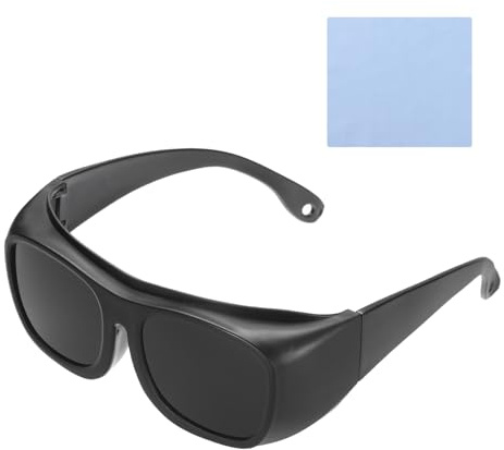 QUARKZMAN Occhiali di Sicurezza per Saldatura IR Tonalità 8 PPE Occhiali Protettivi 145x165x52mm Lente Avvolgente a Prova di Luce Leggeri Occhiali Protettivi per Saldatura