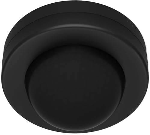 Oktaplex Jim Motion Sensor Ceiling 360° PIR Sensor 8 m Surface-Mounted Motion Sensor Indoor Black Motion Sensor LED Suitable