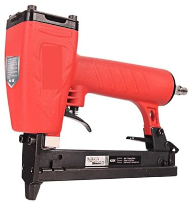 ZKLGS Clavadora, Pistola De Clavos Neumática De 425K For Carpintería, Muebles Tejidos De Hierro, Tubo De Aluminio, Grapadora De Corona Estrecha En Forma De U(425K Gun with Pin)