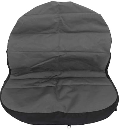 Cubierta para asiento de cortacésped, cubierta para asiento de tractor, suave cojín para asiento de cortacésped de poliéster antideslizante con acolchado protector para cortacésped (Gris)