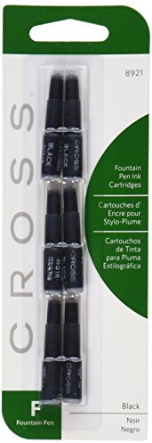 Cross - Cartucho de tinta para plumas Cross (6 unidades)