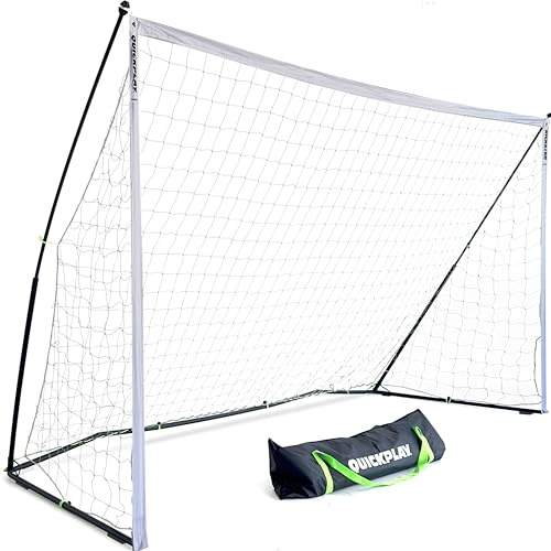 QuickPlay Kickster Elite 12x6 Ultra Portable Soccer Goal - Turf & Indoor
