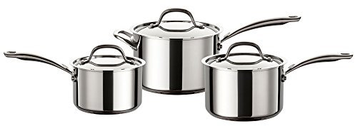 Circulon 3-Piece Silver Induction Pan Set, Non-Stick Cookware Set, 10-inch Skillet, 8-inch 5-quart Stockpot