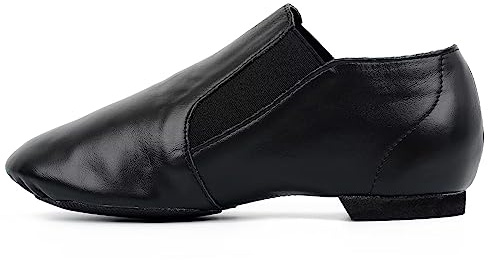 s.lemon Läder Jazz Skor Delad Sula Slip-On Jazzskor Barn Dam Svart 39