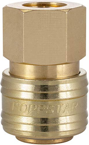 Poppstar Raccord rapide pour air comprimé DN 7,2 avec filetage intérieur de 1/4 pouce pour le raccordement de l'air comprimé