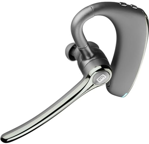 cellularline | Fluent | Ergonomic Mono Bluetooth Headset for Mobile Phone – 25 Hours Battery Life – Charging in 2 Hours