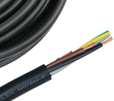 H07RN-F 3x1,5mm² Gummikabel Meterware 10-100 Meter, Länge:15 Meter