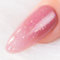 BURANO UV Nagellack Base Coat Gel, Nude Pink Nude Base Sparkle Nagellack Schimmer Gel Poliert Farbe, Jelly Gel Nagellack Soak off Diamantlack für Nägel (NU12)