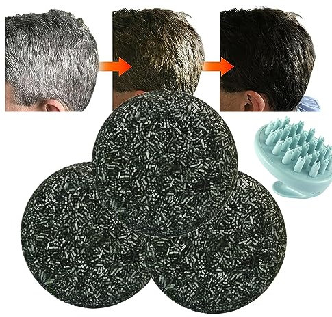 Sovtay Pure Grey Hair Reverse Bar, Grau Glanz Haar Revitalisierungsbar, Anti Haarverlust Shampoo, Natürliche Seife Zur Entfernung Grauer Haare (3 Stück)