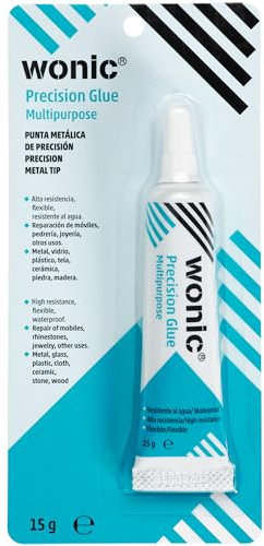 Pegamento Pantalla Móvil WONIC Precision Glue | Adhesivo Profesional Flexible | Repara Pantallas Smartphone, Tablet y Smartwatch | Joyería, Zapatos, Manualidades (1 tubo)