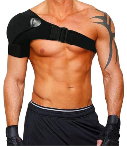 WUMZIRA Schulterbandage Neopren Schulter Unterstützung Bandage Verstellbare Schulter Unterstützung Bandage Arthritische, Schulterluxation, für Linke/Rechte, Männer/Frauen, Passt Sowohl