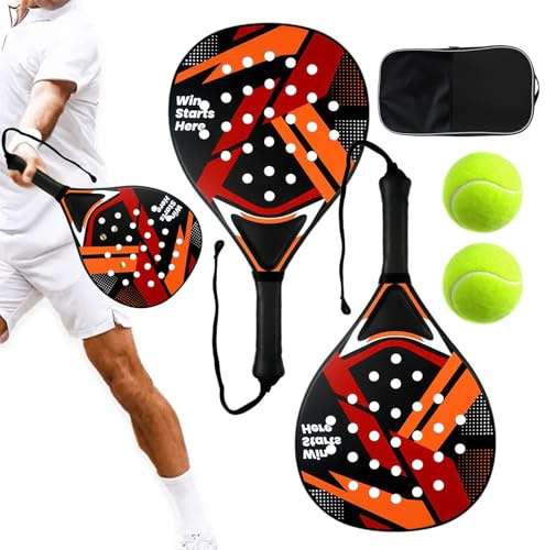 Set Da Tennis: Racchetta Resistente Agli Urti, Design Leggero E Antiscivolo | Racchetta Ricreativa Leggera Per Attività All'aperto Per Adulti, Sport In Spiaggia, Giochi In Giardino, Attrezzature Sport