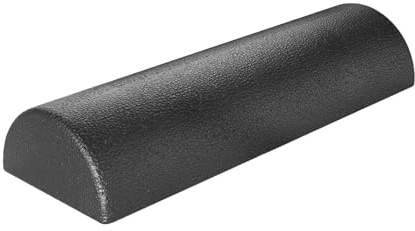 Half Foam Roller - High Density Recovery Tool | Black Stretching Equipment with 30x15x7.5cm / 45x15x7.5cm Size, Durable Fitness Accessory for Gym Yoga Pilates Physical Post-Workout Training