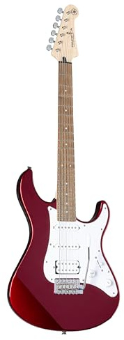 Yamaha Pacifica 012 RM E-Gitarre rot metallic – Hochwertige Elektrogitarre für Einsteiger in elegantem Design – 4/4 Gitarre aus Holz