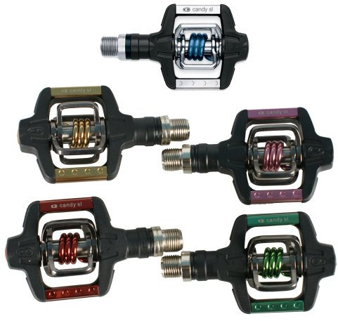 Crank Brothers Candy SL Fahrrad Pedal, Black with Red Spring