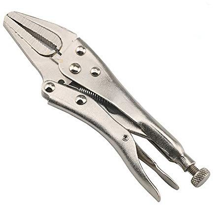 SUPERTOOL Self Lock Pliers 10 Mole Grips Adjustable Long Nose Welding Self Hrip Pliers for Riveting Welding Grinding and Other Machining