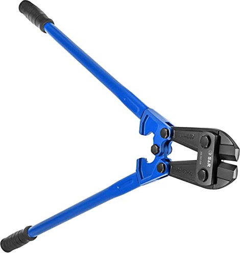 S&R Cizalla Corta pernos Cortavarillas 600 mm corte de 8 mm, Cizallas de acero cromo molibdeno, Profesional