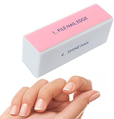 Blocco lucidante per unghie 4 lati, con lima magico 4 lati per 4 funzioni