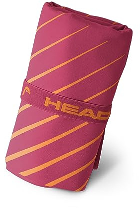 HEAD Active Stripes - Toalla Microfibra con Elástico, Toalla Baño Ideal como Toalla Gimnasio y Toalla Playa Grande Ducha 180x90 Secado Rápido, Toallas Baño Grandes Ahora Espacio Toallas Lavabo y Ducha