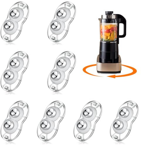 Ruedas adhesivas, volante universal giratorio de 360°, mini rodamientos de rodillos para aparatos de cocina pequeños, caja de almacenamiento, cubo de basura DIY (con 2 rodamientos de bolas,