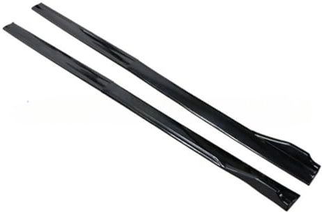 HSJDHNCS 2 Pezzi Auto Minigonne Laterali per VW Golf 8 2021-2023,Gonna Laterale Anti Collisione Alettoni Laterali Pedane Laterali Accessorio Auto,A-Glossyblack