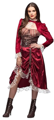 Boland – Kostym steampunk Almira för vuxna, klänning för karneval, temafest och cosplay, karnevalkostymer damer