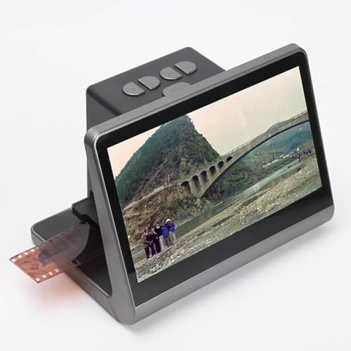 MegLob Scanner di Film Digitali, Negativi E Scanner per Diapositive con Grande 7 in Schermata LCD, Super 8 Film To Digital Converter, Professional Slide And Film Viewer