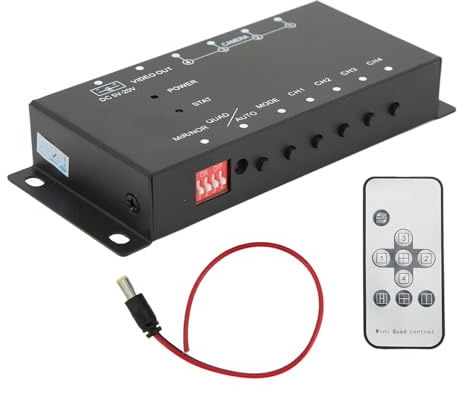 YUTNGYNG Boîte De Contrôle La Caméra Vidéo À 4 Canaux Car Vide avec Une Vue Panoramique À 360 Degrés Système en Temps Réel Amélioré Sécurité Conduite en Temps Réel