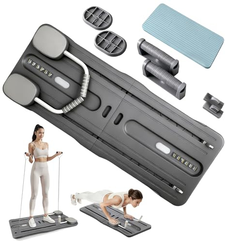 Roadtime Reformateur Pilates 6 en 1 Amélioré Pliable Ensemble Compact BK