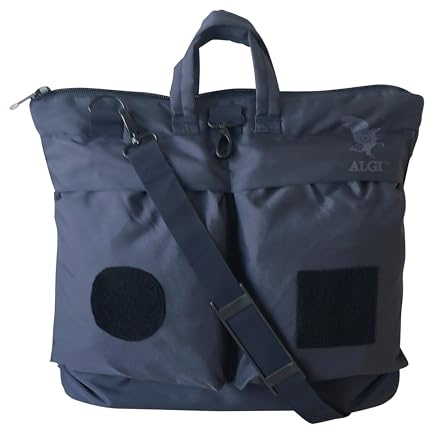 ALGI Borsa Porta Casco da Volo Tipo Cordura Blu Navy