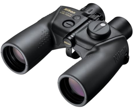 Nikon WP Global Compass Binocolo, 7x50 CF, Bussola Integrata, Impermeabile, Ampio Campo Visivo, Subacqueo, Antiappannamento, Nero
