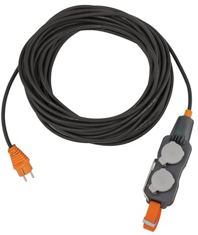 Powerblock mit Verlängerungskabel IP54 4-fach 10m schwarz H07RN-F 3G2,5 | professionalLINE