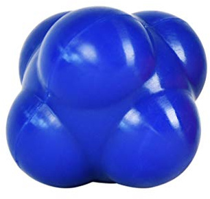 MSPORTS Reaktionsboll för att träna svarshastighet – diameter 7 cm – fitnesskula, blå