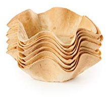 Unica Il Cestino di Pane, piatti di pane commestibili, Cestino Piccolo, 17 cm diametro, 13 cestini