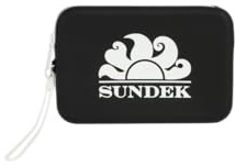 Sundek Mini Pochette in gomma con logo AW748ABSL100 Small Necessai 00401 Nero 01 Nero/TU