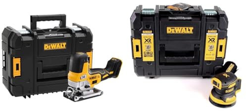 DeWalt Scie Sauteuse à Prise par le Corps Brushless XR 18V - DCS335NT-XJ - Scie sans Fil & Ponceuse Excentrique XR 18V 125mm Brushless - Appareil Électrique Sans Fil