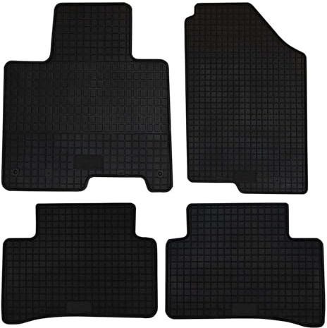 Petex 98513 Fußmatten Set Gummimatten Vorne und Hinten Matten schwarz