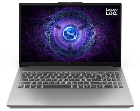 Lenovo LOQ Gen 9 Essential – Ordenador Portátil Gaming IA 15.6 FHD, 144Hz (Intel Core i7-12650HX, NVIDIA GeForce RTX 4050, 16 GB RAM, 512 GB SSD, Wi-Fi 6, Win 11 Home) Teclado QWERTY Español - Gris