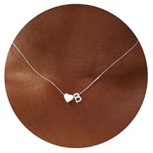 Meteorstarry Buchstaben Kette, Halskette Damen Silber 925, Namenskette Personalisiert Necklace Women Damenschmuck Silberschmuck für Freundin Geburtstag