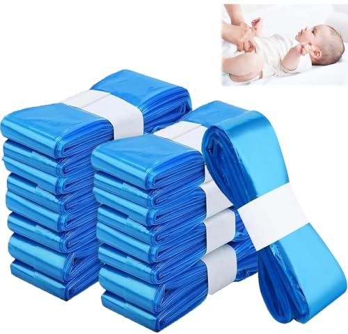 Nappy Bin Refill, 9 Pack Baby Diaper Pail Refill Bags Disposal Sacks Holds 320 Diapers Compatible with All Models of Trash Bins, Prevent Bacteria