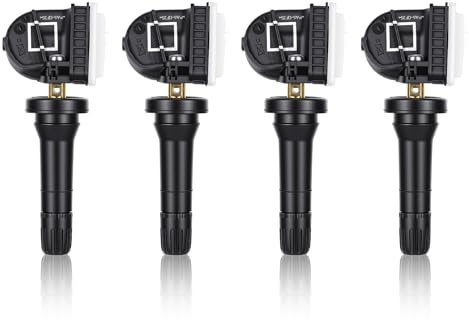 HISUEKIG 4Pcs Sensori di Monitoraggio della Pressione dei Pneumatici, Monitora accuratamente e Alta Precisione, Tpms Sensor per Ford B-Max C-Max Ecosport Fiesta Focus Mondeo