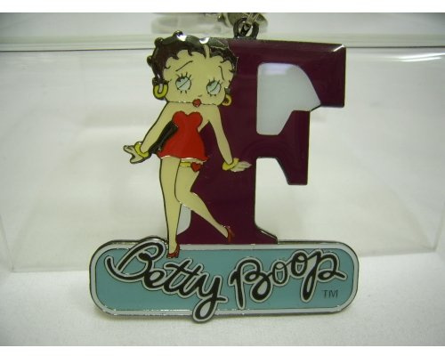 Porte-clés lettre F Betty Boop