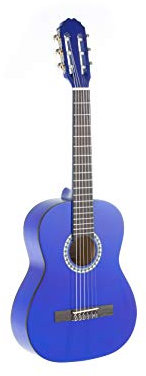 GEWA Konzertgitarre, Gitarre Basic, Korpus Linde, Griffbrett Pakkaholz, verchromte Mechaniken, 1/2 blau